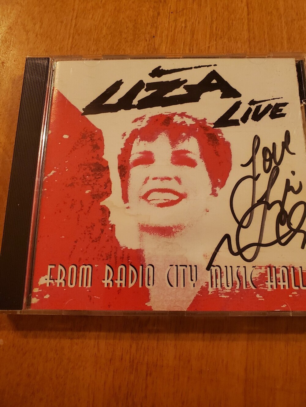 Liza Live From Radio City Music Hall CD Autograph Signed album + News Clippings